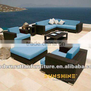 2016 Outdoor wicker furniture rattan sectiona sofa you can import online