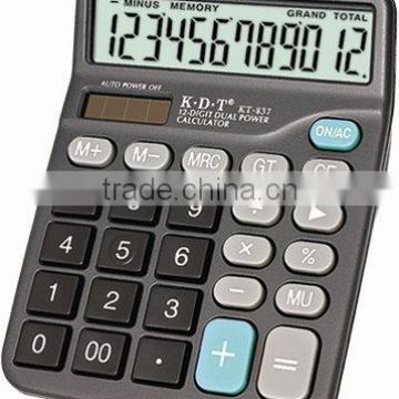 12 digits desktop calculator with large gradient display KT-837