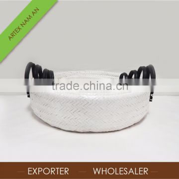 Various sizes Bamboo basket weaving / Bamboo Laundry basket with handle from Vietnam