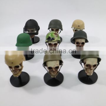 Decoration assemble skull head plastic toys wholesale custom toys
