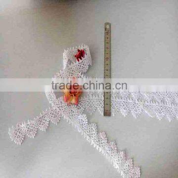 100% polyster embroidery chemical lace