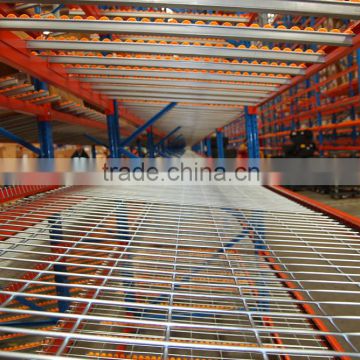 Warehouse gravity flow rack