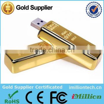 factory promotion gift 2 tb 3.0 gold bar usb flash drive