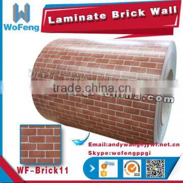 Cold rolled hot dipped brick pattern color coated PPGI steel factory from china