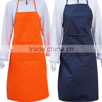 Custom cheap fashion design PU waterproof long kitchen cooking apron