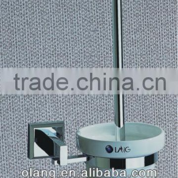 Hotel toilet brush holder brass chrome OL-2107
