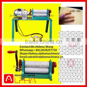 Hot sale manual beeswax foundation machine beeswax foundation roller