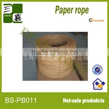Recycled paper rope basket/paper twist basket