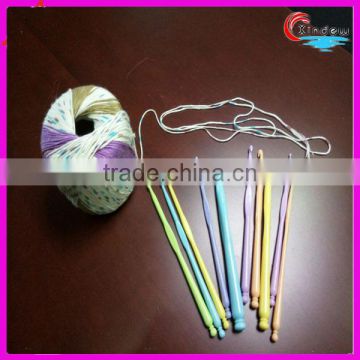 Plastic Needles Fancy Yarn Knitting Bamboo Cotton Yarn