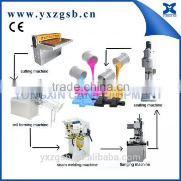 Coating resin chemical paint tin can making machine production line from A-Z