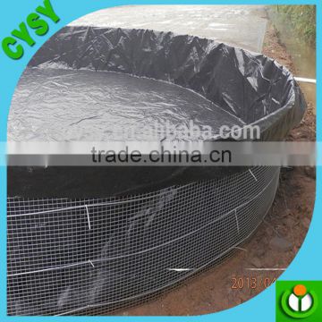 Supply woven fabric HDPE Water Tank Liner /black lining for fish farm pond/plastic geomembrane liners