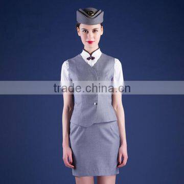 Fashion Nice Design Airline stewardess Uniform /Elegant Air Hostess Uniform
