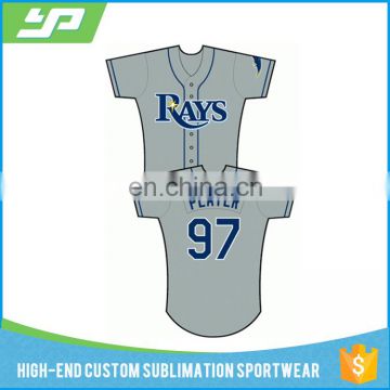 100% Polyester high quality quick dry wholesale custom cheap baseball jersey