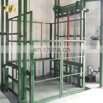 7LSJC Shandong SevenLift hydraulic rail-type lift platform with cage