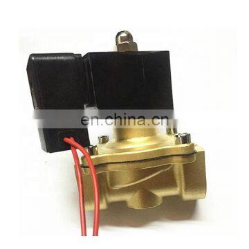 2 way Air gas copper solenoid valve with Manual emergency switch G1/2 3/4" inch Plastic energy saving coil full brass valve N.C