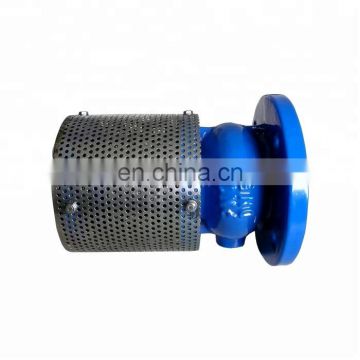 ductile cast iron foot operated valve with stainless steel strainer