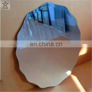 2mm-6mm Thick Circle Wall Silver Mirror With Metal Framed