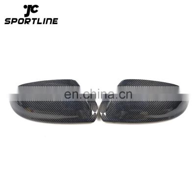 1:1 Replacement Carbon Fiber Door Rearview Mirror Covers Cap for Audi A8 D4 16-17