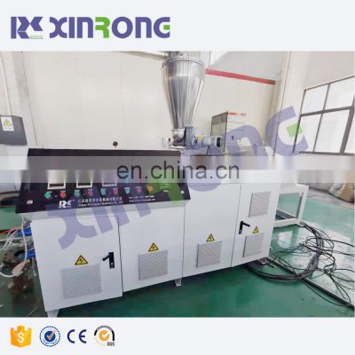 Xinrong PVC CPVC UPVC plastic water pipe hydraulic 16-63mm double pipe making machine price