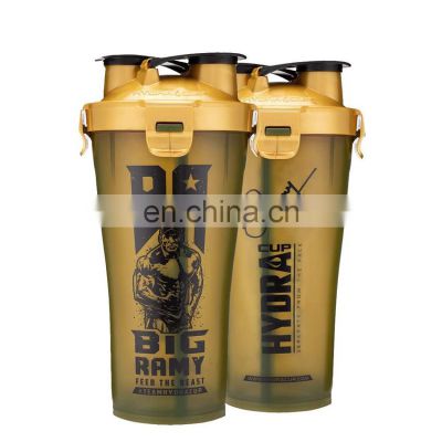 wholesale glitter bpa free gym custom color logo gym sublimation clear leak proof fitness shake cups for protein shakes