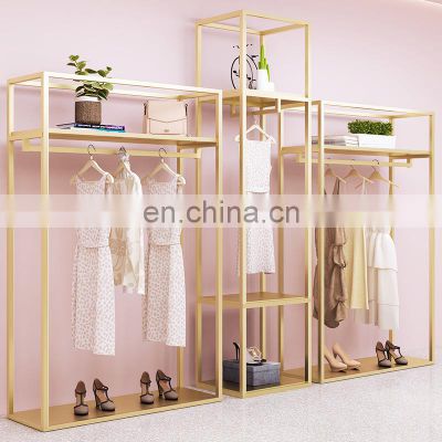 Fast delivery Floor-standing women's Clothing store display rack