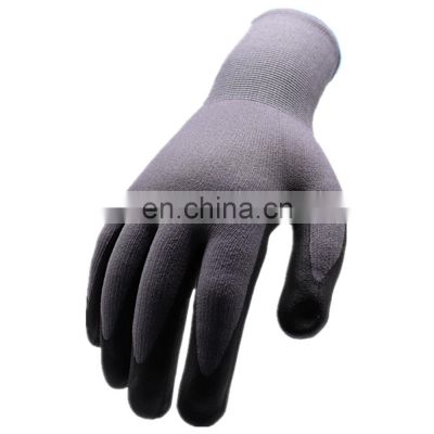 15g nylon and spandex liner nitrile gloves foam coated heavy duty