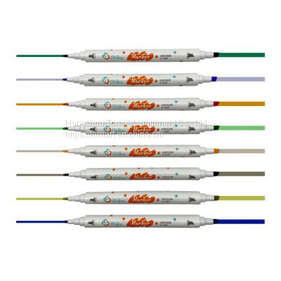 supplier custom colorful chisel tip water color pen stationary washable marker dual tip watercolor marker pen set