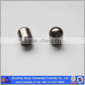 Tungsten carbide spherical button for threaded button bit