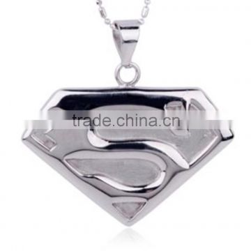 Super Man customized stainless steel jewelry charm pendants