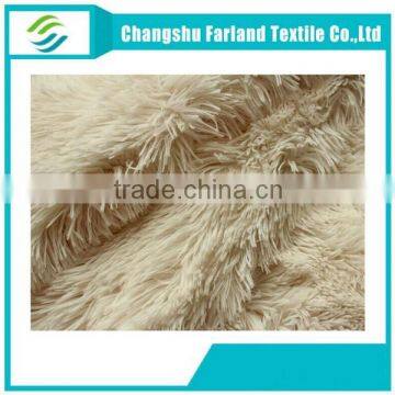 alibaba china supplier long hair plush velvet fabric for rug