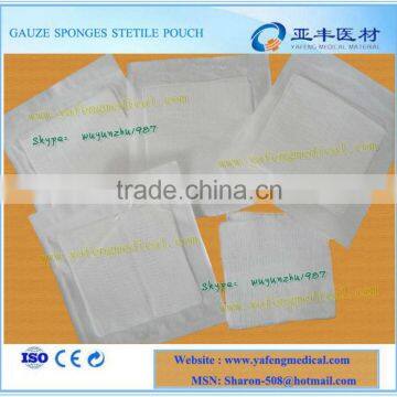 OEM accepted Eto sterilization gauze swab 8ply non folding