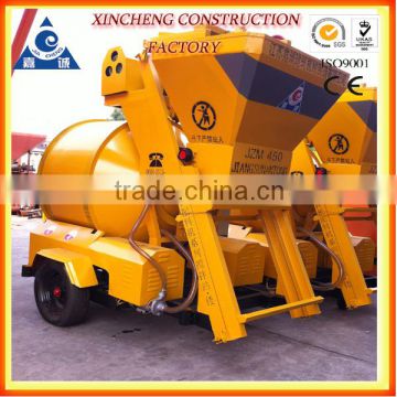 JZM450 automatic loading concrete mixer machine for sale
