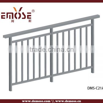 aluminum pipe railing handrail profile with fittings