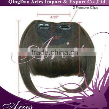remy human hair clip on fringes/bangs on sale