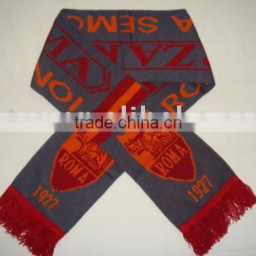 Football team knitted sprot scarf