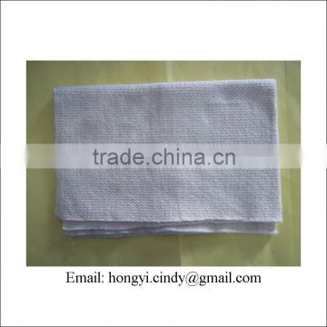 Stitch bonded nonwoven 80%recycled cotton, 20%polyester cotton floor cleaning cloth