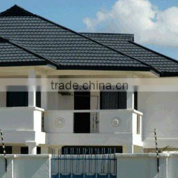 stone coated metal roof shingles for villas