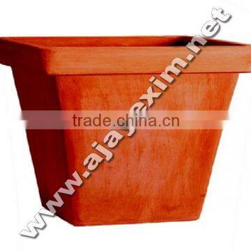 Clay Square Flower Pot