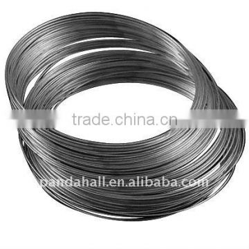 Stainless Steel Memory Wire, Black, 11.5cm, Wire: 0.6mm, about 500 circles/500g(MW11.5CM-B)