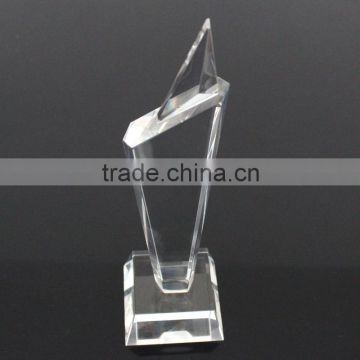 2016 Wholesale crystal trophy medal memento plate