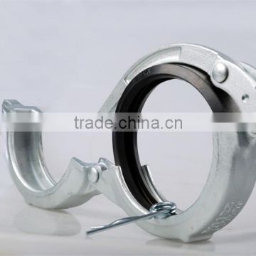 DN125mm 5'' concrete pump quick galvanized clamp with SK flange from China proffessional manufacturer