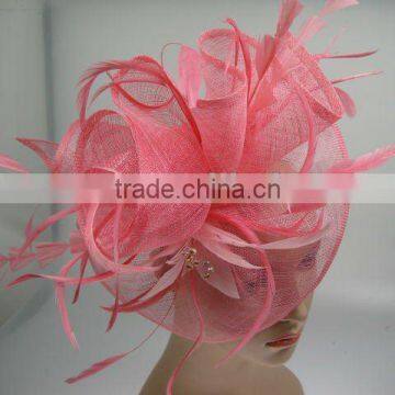 2015 new style pink fascinators with prompt delivery