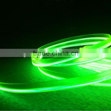 Decoration wire for colthes and bags High Brightness Welted EL wire-grass green