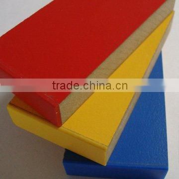 mdf e1 board 15mm with color melamine and pvc edge banding