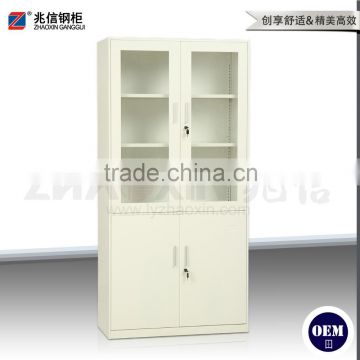 up swing glass door large space filing cabinet steel storage cabinet for a4 folders