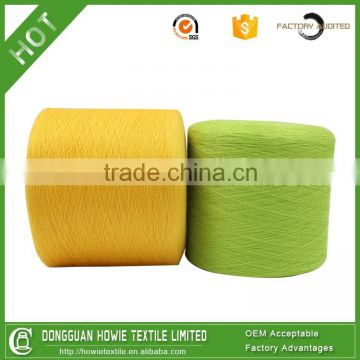 Core spun polyester yarn raw white plastic cone poly poly yarn Ne 36S/2