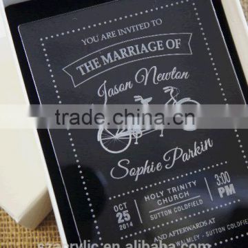 acrylic wedding invitation card