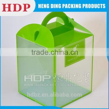 customized clear plastic square packaging box