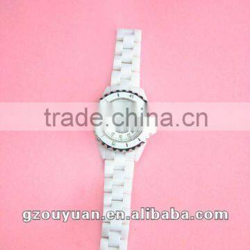 white fashionable wristwatches