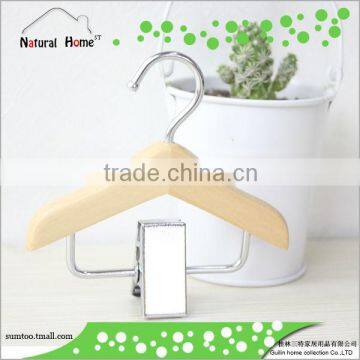 Grade A Lotus wooden pet folding clothes hanger